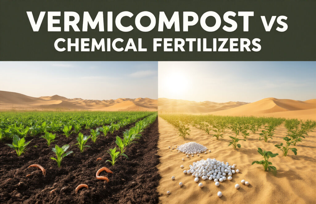 Vermicompost vs Chemical Fertilizers: Which Is Better for UAE Farms?